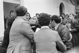 Entierro de Manuel José García Caparrós, tras la manifestación por la autonomía de Andalucía. 1.5. 1977-12-05. Málaga, España.