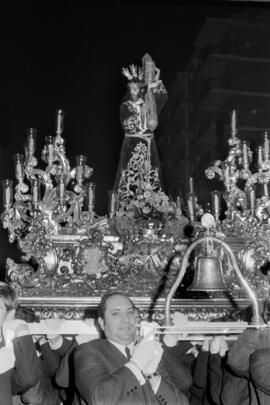Semana Santa de Málaga. Nuestro Padre Jesús Nazareno "El Rico". Miércoles Santo. Marzo de 1972. España.