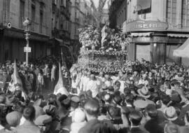 Semana Santa de Málaga. Nuestro Padre Jesús a su entrada en Jerusalén (Pollinica). Domingo de Ramos. Anterior a 1936. España.