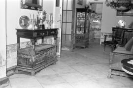 Destrozos en Villa Consuelo, de José Gómez Mercado, por las inundaciones del 29 de octubre de 1955.  Málaga. España.