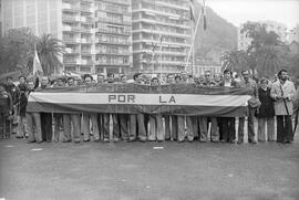 Manifestación por la autonomía de Andalucía. 1977-12-04. Málaga, España. 1.2. Manifestación.