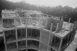Construcción del Palacio de Diputación. 1954, octubre. Málaga. España.