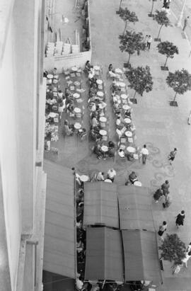 Cafetería Solymar. Plaza de la Marina. Agosto de 1963. Málaga, España.