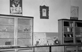 Escuela de Formación Profesional Francisco Franco de  José Solís Ruiz, ministro-secretario general del Movimiento. Enero de 1953. Málaga, España.