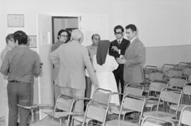 Visita de Francisco de la Torre, presidente de la Diputación Provincial, a las instalaciones del Hospital Civil. Septiembre, 1972.  Málaga (España).
