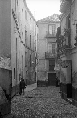 Calle Ancla (Muro de Espartería). Hacia 1940. Málaga, España.