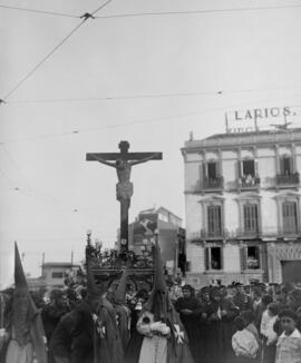 Semana Santa de Málaga. Santísimo Cristo de Ánimas de Ciegos (Fusionadas). Jueves Santo. 1935. España.