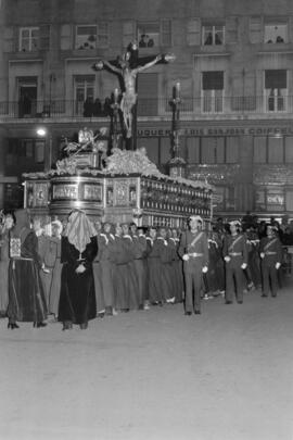 Semana Santa de Málaga. Santísimo Cristo de la Expiración. Miércoles Santo. Marzo de 1972. España.