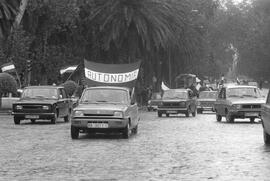 Manifestación por la autonomía de Andalucía. 1977-12-04. Málaga, España. 1.1: Preparativos.