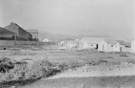 Playas de San Andrés. Industrias. Octubre de 1954. Málaga, España.