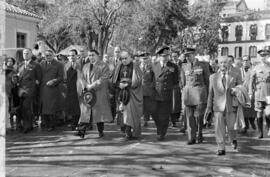 Entierro de José Gálvez Mol. Febrero, 1954. Traslado del féretro desde el hospital civil al lugar de su sepultura. Málaga. España.
