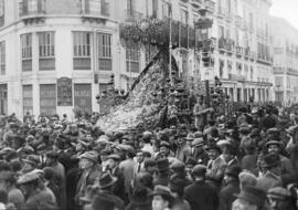 Semana Santa de Málaga. María Santísima de la Esperanza entrando a calle Larios. España