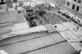 Teatro cine Alameda. Obras de construcción. Diciembre de 1959. Málaga, España. 04