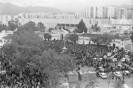 Entierro de Manuel José García Caparrós, tras la manifestación por la autonomía de Andalucía. 1.2. 1977-12-05. Málaga, España.