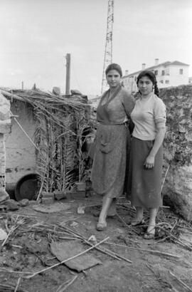 Viviendas. Arroyo del Cuarto. 1955-11, noviembre. Inundaciones de 29 de octubre. Málaga, España.