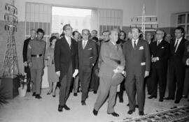 Visita oficial de Franco a Málaga. 27 y 28 de abril de 1961. Escuela de Peritos. Plaza de El Ejido. Málaga, España