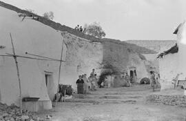 Viviendas cueva El Palo.1954-10, octubre. Málaga, España.