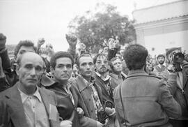 Entierro de Manuel José García Caparrós, tras la manifestación por la autonomía de Andalucía. 1.6. 1977-12-05. Málaga, España.