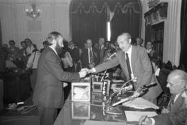 Ayuntamiento de Málaga. Constitución primera corporación municipal democrática. 19 de abril de 1979. España. 14
