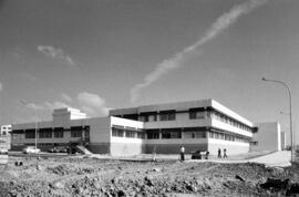 Facultad de Medicina de la Universidad de Málaga en el Campus de Teatinos. Noviembre de 1978. Málaga (España).
