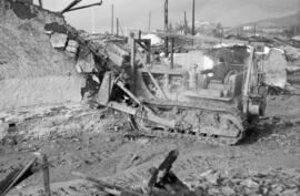 Derribo viviendas del Arroyo del Cuarto. 1958-12. Inundaciones de 4 de diciembre de 1958. Málaga, España.