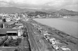 Playa de San Andrés. Septiembre de 1969. Málaga, España.