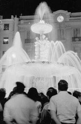 Plaza de la Constitución. Fuente de las Gitanillas. Inauguración el 11 de Julio de 1960. Málaga, España.