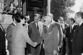 Visita del ministro de la Gobernación, Camilo Alonso Vega, al Hospital Civil. Marzo de 1967. Málaga (España)