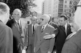 Visita del ministro de la Gobernación, Camilo Alonso Vega, al Hospital Civil. Marzo de 1967. Málaga (España)