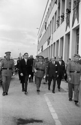 Visita oficial de Franco a Málaga. 27 y 28 de abril de 1961. Escuela de Peritos. Plaza de El Ejido. Málaga, España