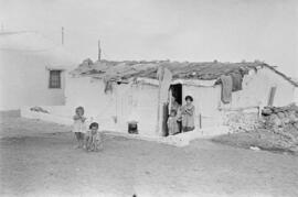 Playas de San Andrés. Viviendas. Octubre de 1954. Málaga, España