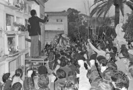 Entierro de Manuel José García Caparrós, tras la manifestación por la autonomía de Andalucía. 1.7. 1977-12-05. Málaga, España