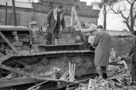 Derribo viviendas del Arroyo del Cuarto. 1958-12. Inundaciones de 4 de diciembre de 1958. Málaga, España.