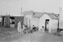 Playas de San Andrés. Viviendas. Octubre de 1954. Málaga, España