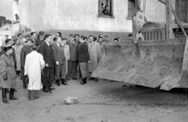 Derribo viviendas del Arroyo del Cuarto. 1958-12. Inundaciones de 4 de diciembre de 1958. Málaga, España.