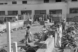 Construcción de la Escuela de Formación Profesional Francisco Franco. Diciembre de 1952. Málaga, España.