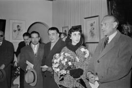 Exposición de pintura de María Antonia Conejo en la Sociedad Económica Amigos del País. Febrero de 1954. Málaga. España.