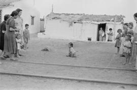 Playas de San Andrés. Viviendas. Octubre de 1954. Málaga, España