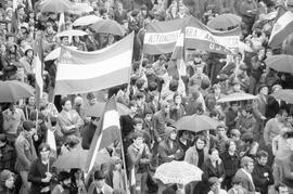 Manifestación por la autonomía de Andalucía. 1977-12-04. Málaga, España. 1.5. Manifestación.