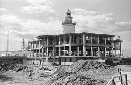 Club Mediterráneo. Obras. Enero de 1962. Málaga, España.