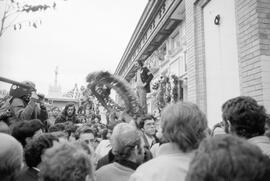 Entierro de Manuel José García Caparrós, tras la manifestación por la autonomía de Andalucía. 1.8. 1977-12-05. Málaga, España.
