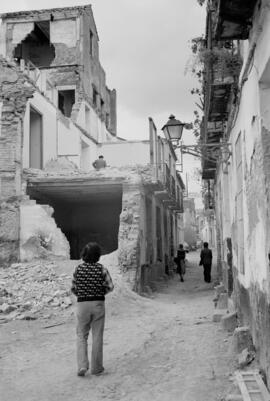 Calle, barrio de El Perchel. 1974, febrero. Málaga, España.