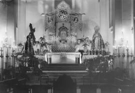 Semana Santa de Málaga. María Santísima de la Esperanza y Jesús Nazareno del Paso. Iglesia de Santo Domingo. España.