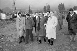 Derribo viviendas del Arroyo del Cuarto. 1958-12. Inundaciones de 4 de diciembre de 1958. Málaga, España.