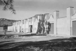 Construcción del estadio de fútbol La Rosaleda. Málaga. 1940.  Málaga, España