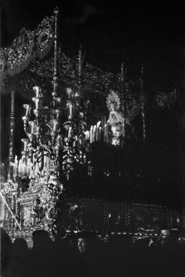 Semana Santa de Málaga. María Santísima de los Dolores. Miércoles Santo. Marzo de 1972. España.
