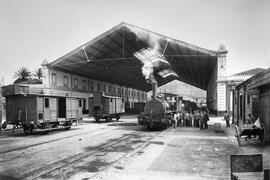 Estación de los Ferrocarriles Andaluces. Hacia 1910. Málaga, España. 01