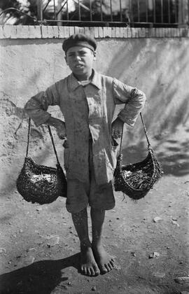 Vendedor de pescado. Cenachero. Málaga, España. Retrato. 01