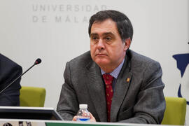 Presentación Cupón de la ONCE dedicado a "Andalucía Tech" de la Universidad de Málaga. Rectorado. Enero de 2012
