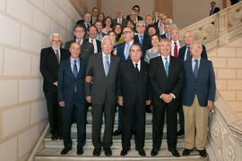 Foto de grupo. Reunión para la Declaración de Granada. Facultad de Derecho de la Universidad de Granada. Mayo de 2018